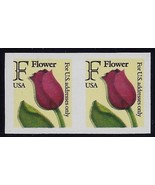 2518a - Imperf &amp; Color Shift Error &quot;F Rate&quot; Flower Pair Mint NH (Stk1) - $25.97 CAD