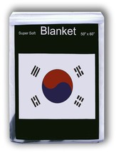Super Soft South Korean Flag Fleece Blanket 5 ft x 4.2 ft. Throw Cover T... - £13.95 GBP