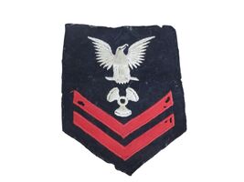 Vintage WWII US Navy 2nd Class Petty Officer Machinists Mate Patch Black... - $146.16 MXN
