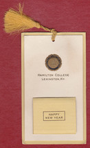 Hamilton College, Lexington KY - 1923 Miniature Calendar - £10.02 GBP