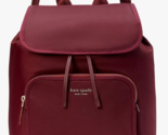 Kate Spade Sam Dark Red Merlot Nylon Medium Backpack K4467 NWT $248 Reta... - £106.80 GBP