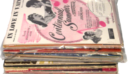 Lot of 146 Pieces Of Vintage 1930&#39;s-1950&#39;s Sheet Music / song books from movies+ - £140.18 GBP