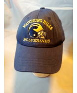 Watchung Hills NJ Wolverines Football Cap Hat Youth Flex fit Blue - £14.08 GBP