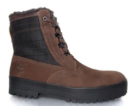 TIMBERLAND MEN&#39;S SPRUCE MOUNTAIN BROWN WARM LINE WATERPROOF BOOTS, A1UBK - £93.51 GBP