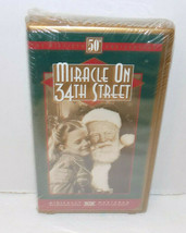 Miracle On 34th Street VHS Tape New Sealed 50th Anniversary 1947 Black &amp; White - £11.20 GBP