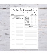 DAILY PLANNER printable, work planner, personal planner, INSTANT download - £0.71 GBP