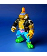 Vintage 1991 Playmates TMNT Donatello Rock N Rollin Punker Don Action Fi... - $371.04 MXN