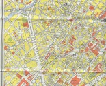 Hertz Rent a Car Map Brussels Zaventem Waterloo Belgium 1984 - £10.95 GBP