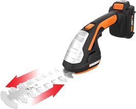 Worx Wg801 20V Power Share 4&quot; Cordless Shear And 8&quot; Shrubber Trimmer (Battery - £82.28 GBP