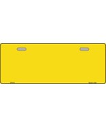 Solid Yellow Novelty Half License Plate - £14.34 GBP