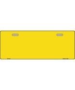 Solid Yellow Novelty Half License Plate - $24.55 CAD