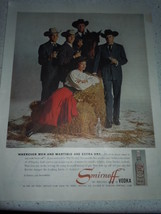 Vintage Smirnoff Vodka Western Print Magazine Advertisement 1960 - £3.92 GBP