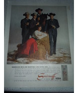 Vintage Smirnoff Vodka Western Print Magazine Advertisement 1960 - £3.92 GBP