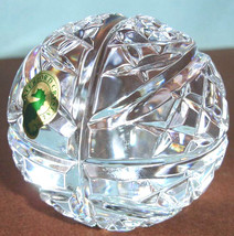 Waterford Crystal Basketball Paperweight Sculpture 3&quot; Made in Ireland New - £57.34 GBP