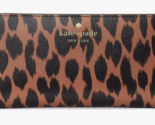 Kate Spade Schuyler Large Slim Bifold Leopard Wallet KE814 NWT $179 Leop... - $68.30