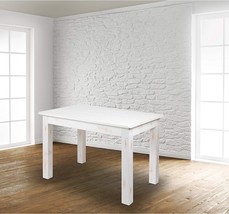 Flash Furniture HERCULES Series 46&quot; x 30&quot; Rectangular Antique Rustic White Solid - £268.67 GBP