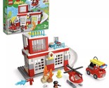 LEGO DUPLO Rescue Fire Station &amp; Helicopter (10970) NEW Other (Damaged Box) - £51.42 GBP