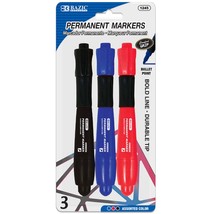 Permanent Marker with Rubber Grip (3-ct/Pack) | Assorted COLOR - $5.99+