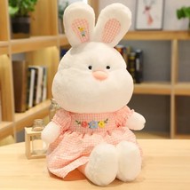 Fat Rabbit with Skirt Plush Toy Cartoon Animal Bunny Plush Doll Soft Filled Birt - £20.62 GBP