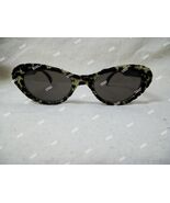 Black Gold Glitter Retro Cat Eye Costume Glasses Masquerade Leopard Anim... - $161.23 MXN