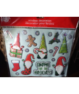 Christmas Window Clings/ Decorations &quot;Gnome For The Holidays&quot; New-SHIPS ... - €12,73 EUR