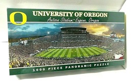 University Of Oregon Ducks 1000 Piece Panoramic Puzzle Autzen Stadium SE... - £30.39 GBP
