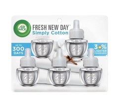 Air Wick Fresh New Day Oil Refill, Simply Cotton, Pack of 5, (.67 Fl Oz Ea) - £19.60 GBP