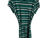 Merona Green and White Striped T-shirt Short Sleeved Dress  Size L - $12.13