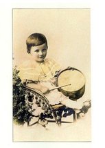 Child With Drum Greeting Card - £3.40 GBP