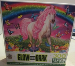 Masterpieces Jigsaw Puzzle 300 Pieces Glow in the Dark Rainbow World - $15.15