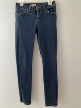 Cabi Jeans Womens 2 Blue Low Rise Bree Skinny #755  28&quot; Medium to Dark Wash - £15.47 GBP