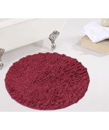Cotton Bath Rug Absorbent Non-Slip Mat Red - $134.63