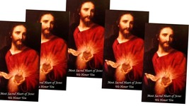 Sacred Heart of Jesus Prayer Card 5 Pack - $4.95