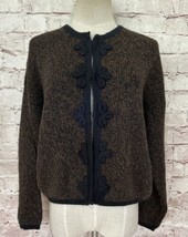 Sidrik&#39;s Sweater *Medium *See Measurements Alpaca Brown Button Up Cardigan - £43.24 GBP