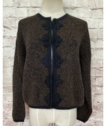 Sidrik&#39;s Sweater *Medium *See Measurements Alpaca Brown Button Up Cardigan - £43.26 GBP
