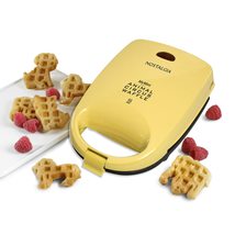 Nostalgia MyMini Personal Electric Snowman Waffle Maker, 5-Inch Cooking Surface, - $16.49