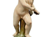 1890s Ginori Capodimonte Porcelain Cupid Figurine Italy Titled &quot;Armed Love&quot; - $221.76