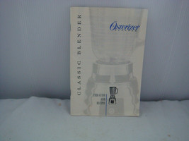 Vintage Osterizer &quot;Classic&quot; Blender 1994 Instruction MANUAL/COOK Book - £10.35 GBP