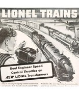 1948 Lionel Trains Toy Train Set Advertisement Locomotive Railroad E2H1 - $570.94 MXN