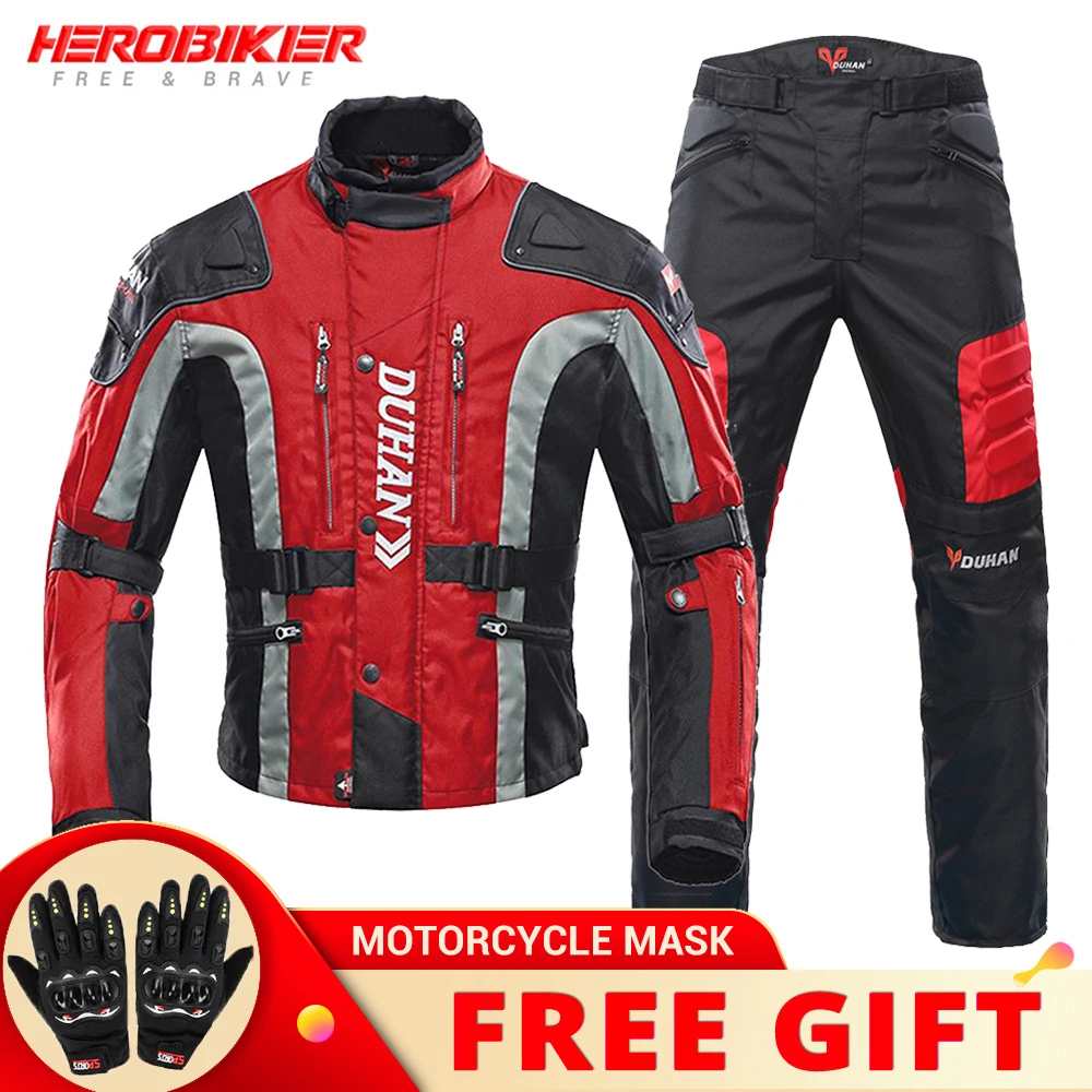 Motorcycle Jacket Winter Motorbike Jackets Waterproof Moto Cycling Jackets Suit - £77.55 GBP+
