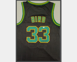 Larry Bird Hand Signed And Framed Boston Celtics Mitchell And Ness Jerse... - $490.00