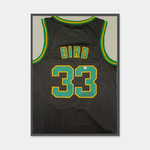 Larry Bird Hand Signed And Framed Boston Celtics Mitchell And Ness Jersey COA - £392.95 GBP