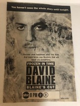 2001 David Blaine Frozen In Time Print Ad Advertisement Tv Guide Magic TPA21 - £4.66 GBP
