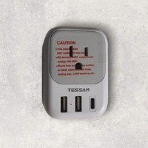 7 in 1 European Travel Plug Adapter ~Tessan~  C, US To Europe 4 Outlets ... - £9.39 GBP