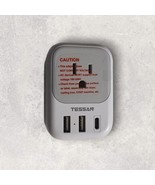 7 in 1 European Travel Plug Adapter ~Tessan~  C, US To Europe 4 Outlets ... - $12.17