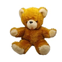 Cuddle Wit Inc Teddy Bear 14&quot; Plush Brown Tan Stuffed Animal vintage 1970&#39;s - £35.91 GBP