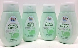 ( LOT 4 ) Moisturizing CREAMYBaby Oil Aloe &amp; Vitamin E 8 Oz Each - $24.74