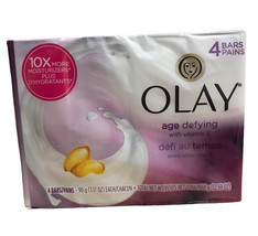 Olay Age Defying With Vitamin E Bar Soap -  OLD FORMULA (1 Pack / 4 Bars Total) - £16.12 GBP