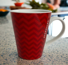 Starbucks Coffee Tea Mug Cup Coco 2013 Chevron Print Red White Gift Repl... - £12.83 GBP