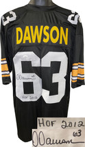 Dermontti Dawson signed Pittsburgh Black TB Custom Stitched Pro Style Football J - £74.40 GBP